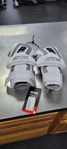Stx New Cell Vi Lacrosse Arm Pads Guards White Lg 11497-s000154757