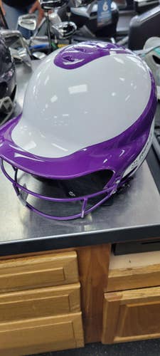 Used Rip-it Helmet W Mask 6 - 6 7 8 Batting Helmet W Mask Purple One Size 11497-s000157952