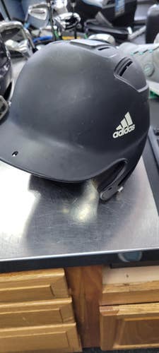 Used Adidas 6 3 8 - 7 3 8 Batting Helmet No Mask Black Lg 11497-s000157954