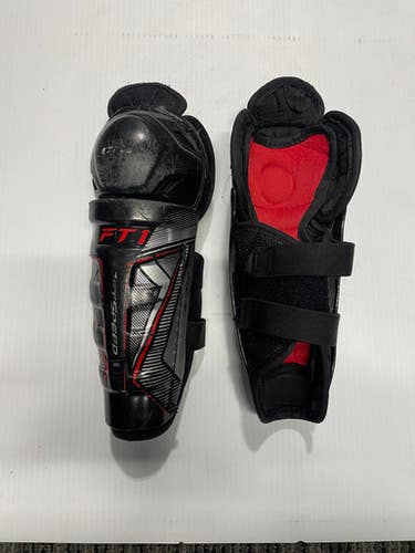 Used Ccm Jetyspeed Ft1 Youth Shin Guards Black 9" 11769-s000029325