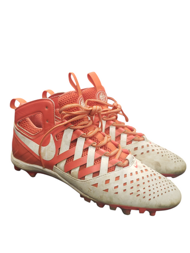 Used Nike Lax Cleats Mens Orange Senior 12 11849-s000022257