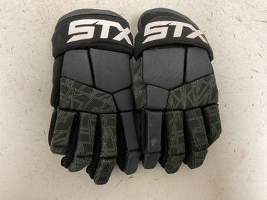 Used Stx Stallion 75 Lacrosse Gloves Mens Black Md 11855-s000203875