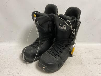 Used Burton Hail Mens Snowboard Boots Black Senior 12 11855-s000204003