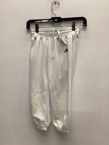 Used Adidas Climalite Bb Sb Pant Boys White Sm 11443-s000194816