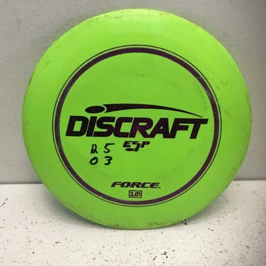 Used Discraft Esp Force Disc Golf Driver Neon Green 11443-s000194915