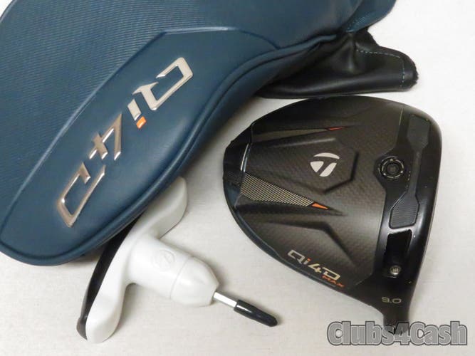 Taylormade Qi4D Max Driver 9 Head Only +Cover, Tool & Torque Screw  Near MINT