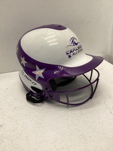 Used Rip-it Batting Helmet W Mask Purple Md 11443-s000195428