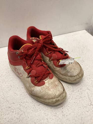 Used Under Armour Bh Bb Sb Cleats White And Red Junior 03.5 11443-s000195823
