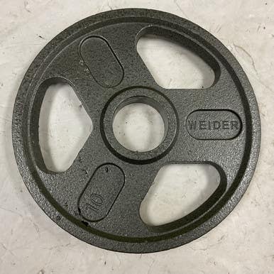 Used Weider Olympic Plate Grey 10 Lb 11855-s000200145