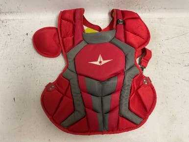 Used All-star Cpcc1216s7x Catchers Chest Protector Red Intermed 11855-s000203075