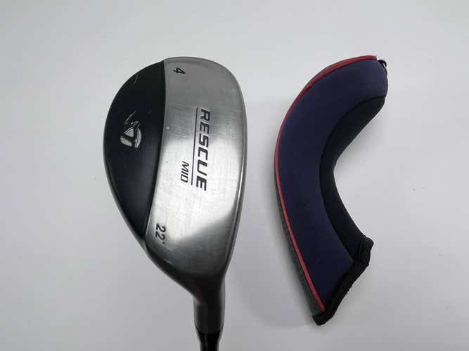 TaylorMade Rescue Mid 4 Hybrid 22* 65g Regular Graphite Mens RH HC