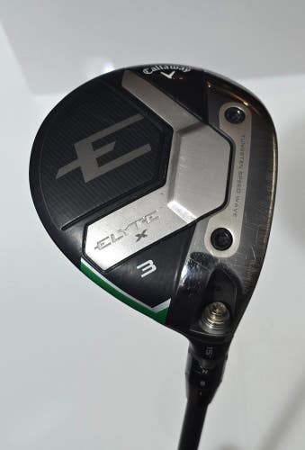 Callaway Elyte X 3 Fairway Wood 15* / Aldila Stiff Flex Shaft / Headcover Includ