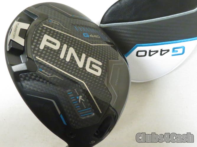 PING G440 K Driver 9 TOUR 2.0 Black 65 X Flex +Cover ... MINT