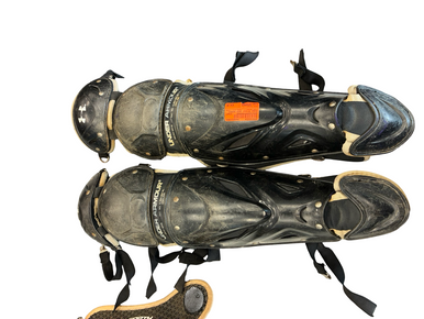 Used Under Armour Shin Guards Catchers Leg Guards Black Intermed 11682-s000133318