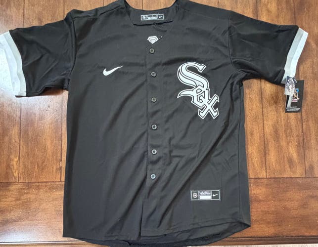 Chicago White Sox Colson Montgomery Black Baseball Jersey Adult Large NWT
