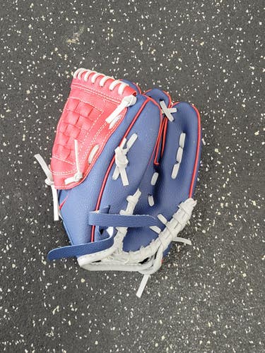 Used Athletic Works Bb Sb Glove T-ball Navy Blue And Red 9" 11849-s000040386