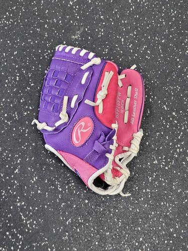 Used Rawlings Hfp10ppw Bb Sb Glove Rh Throw Purple And Pink 10" 11849-s000040382