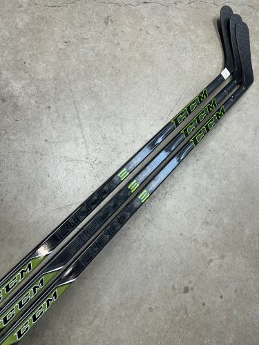 3 PACK 90 Flex P29 Senior CCM Ribcore Reckoner Left Hand Hockey Stick Pro Stock NHL (New)
