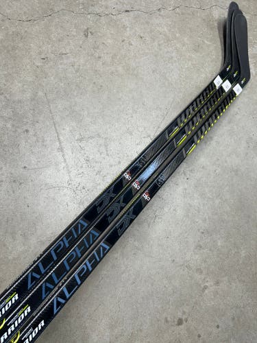 3 PACK 85 Flex P28 Senior Warrior Alpha DX Pro Left Hand Hockey Stick Pro Stock NHL (New)
