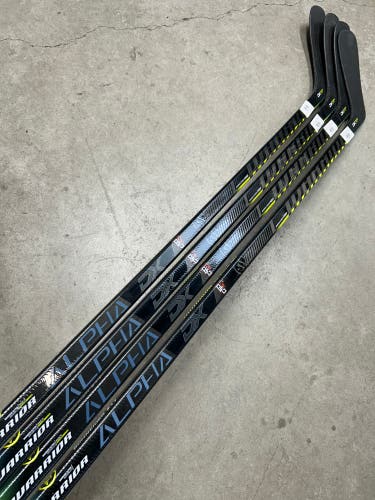 4 PACK 85 Flex P28 Senior Warrior Alpha DX Pro Left Hand Hockey Stick Pro Stock NHL (New)