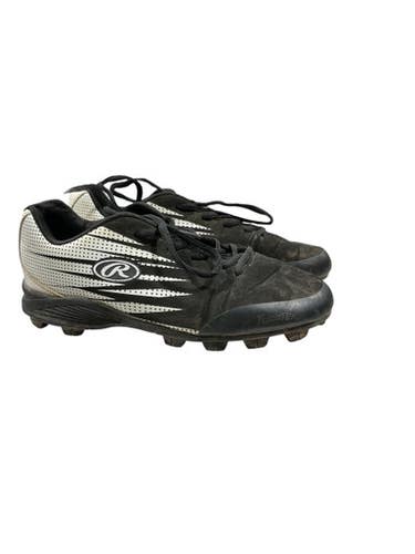 Used Rawlings Bb Sb Cleats Black Junior 06 11847-s000035917