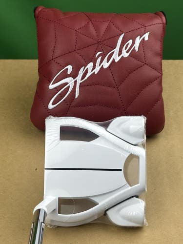 TaylorMade Spider Ghost White #3 Slant Neck Mallet Putter 34" w/ Cover RH NEW!