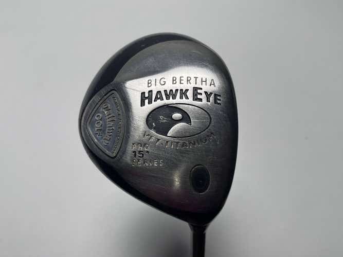 Callaway Hawkeye VFT Pro Series 3 Fairway Wood 15* Stiff Graphite Mens RH
