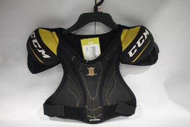 Used Ccm Little Bruins Shldr Pads Yt Lg Hockey Shoulder Pads 11847-s000010110