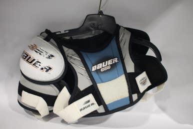 Used Bauer Sp 300 Jr Sm Hockey Shoulder Pads 11847-s000010901