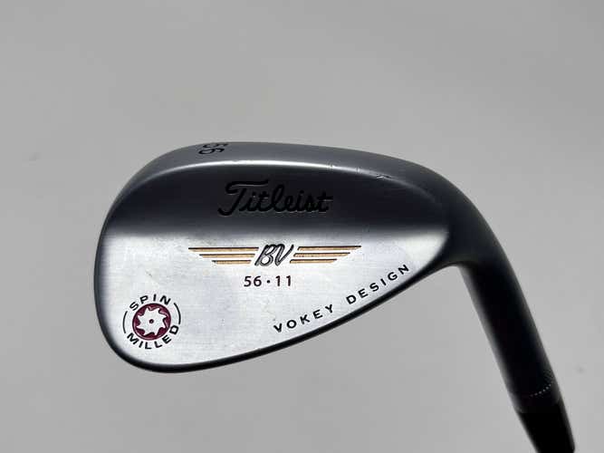Titleist Vokey Spin Milled Chrome 2009 Wedge 56* 11 Bounce Wedge Steel RH MINT