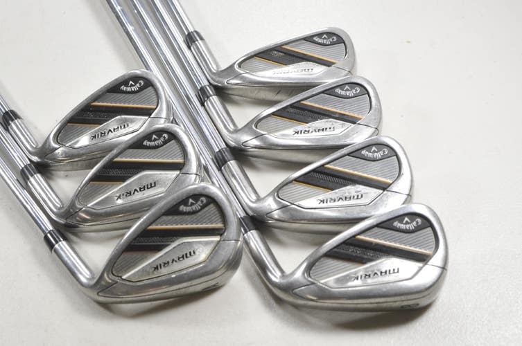 Callaway Mavrik 5-PW,AW Iron Set Stiff Flex RH Elevate 95g Steel #219331