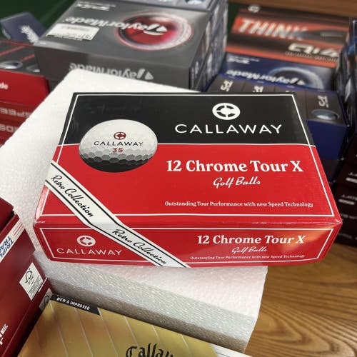1 dozen BRAND NEW 2026 Callaway Chrome Tour X  Retro Collection Golf Balls