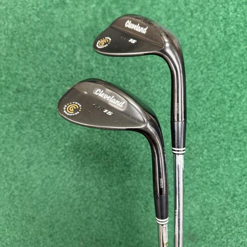 Cleveland CG15 Black Pearl Wedge Set 52/60 MRH Gap Wedge Lob Wedge Zip Grooves