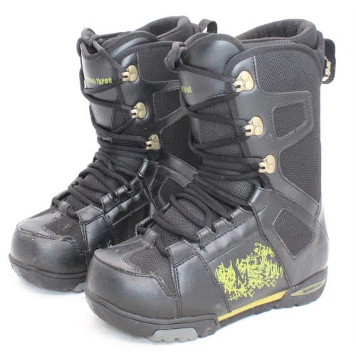 Millennium Three Lace Up Snowboard Boots - Size 8 / Mondo 26 Used