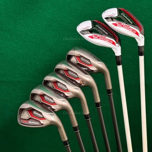 TaylorMade AeroBurner Combo 4H,5H 6-PW Iron Set REAX 60/70 Graphite Regular