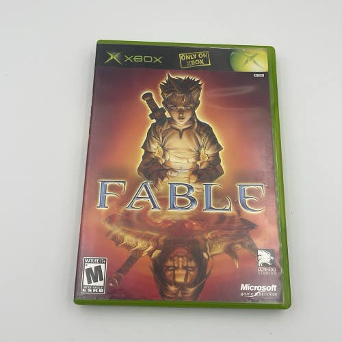 Fable (Microsoft Original Xbox, 2004) Black Label Game Tested Complete CIB CLEAN