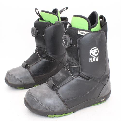 Flow Micron Kids Snowboard Boots - Size 5 / Mondo 23 Used