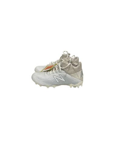 Used New Balance Lax Cleats Boys White Junior 05.5 11847-s000030040