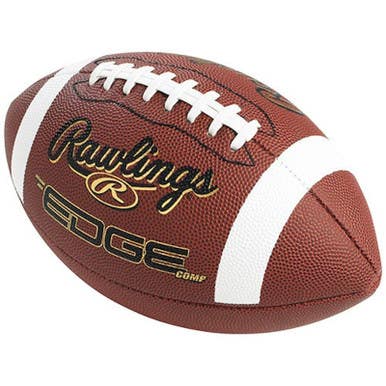 New Rawlings Edgecomp Pee Wee Composite Leather Football 11847-rawedgecpwb