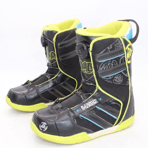 K2 Vandal BOA Junior Snowboard Boots - Size 4 / Mondo 22 Used