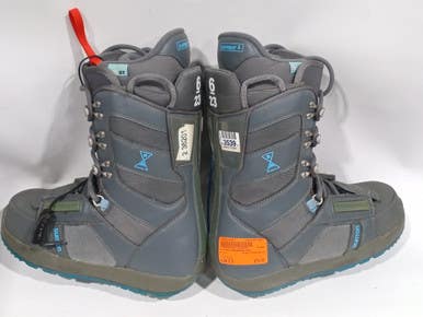 Used Burton Progression Womens Snowboard Boots Grey Senior 6 11847-s000023567