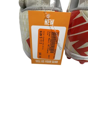 Used Nike Adult Fb Cleats Orange And White Senior 11.5 11847-s000027875