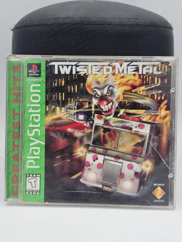 Twisted Metal Sony PlayStation 1 1995 Video Game CIB w/ Flaws