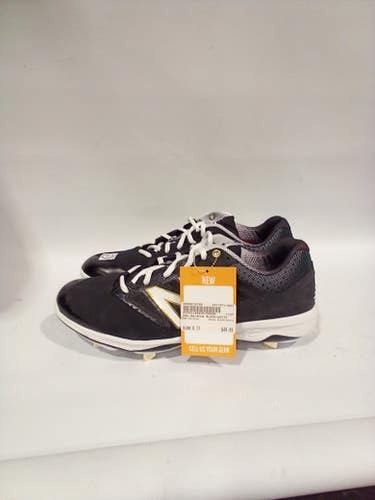 Used New Balance Black White Senior 11 Baseball And Softball Cleats 11847-s000010760