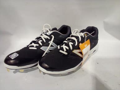 Used New Balance Black White Senior 11 Baseball And Softball Cleats 11847-s000010762