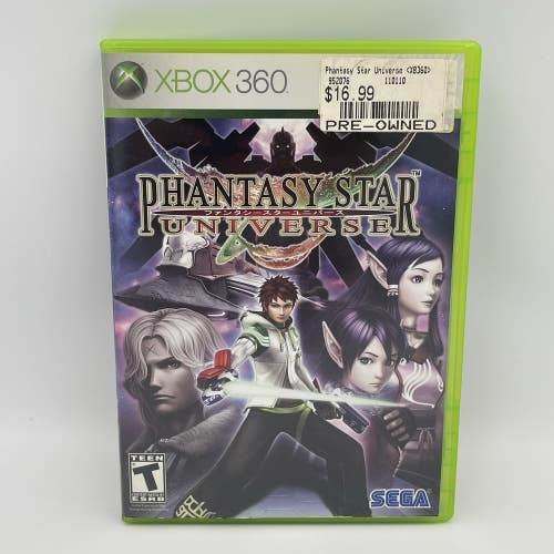 Phantasy Star Universe (Microsoft Xbox 360, 2006) CIB Complete VERY CLEAN