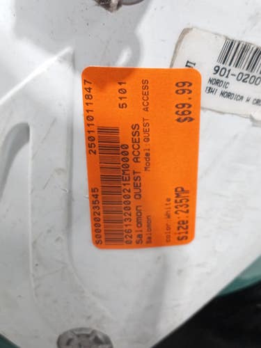 Used Salomon Quest Access Womens Dh Ski Boot White 235 Mp - J05.5 - W06.5 11847-s000023545