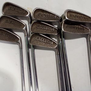 Used Spalding Executive 3i-pw Regular Flex Steel Shaft Iron Sets 11847-s000011344