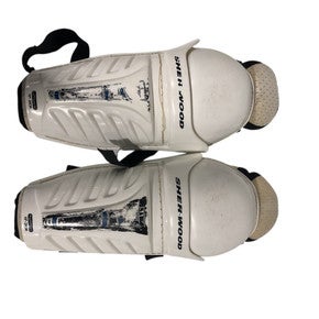 Used Sher-wood Youth Shin Guards White 10" 11847-s000026370