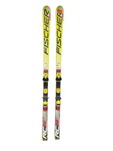 Used Fischer Worldcup G5 Mens Dh Ski Binding Optic Yellow 183 Cm 11847-s000026561